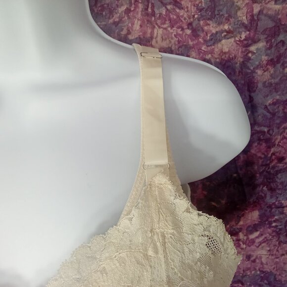 Lot-2 Vintage 50s-60s Lingerie Full Slips LaceTrim Metal Adjustble Buckles Flaw - Picture 15 of 16